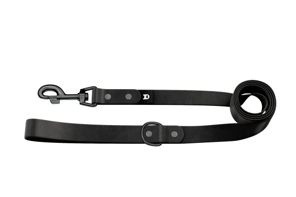 Dog Leash Basic: Black with Black components