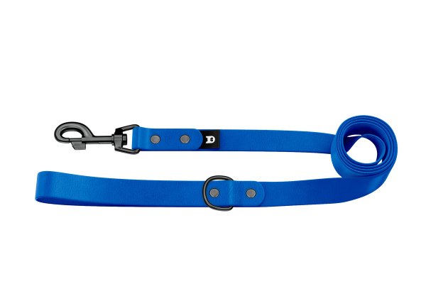 Dog Leash Basic: Blue with Black components