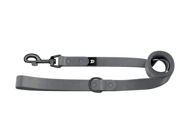 Dog Leash Basic: Gray with Black components