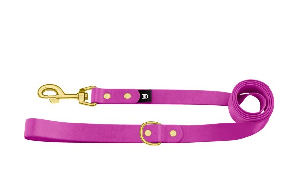 Dog Leash Basic: Light purple with Gold components