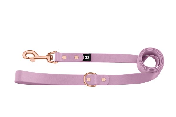 Dog Leash Basic: Lilac with Rosegold components