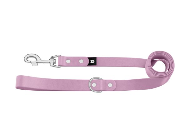 Dog Leash Basic: Lilac with Silver components