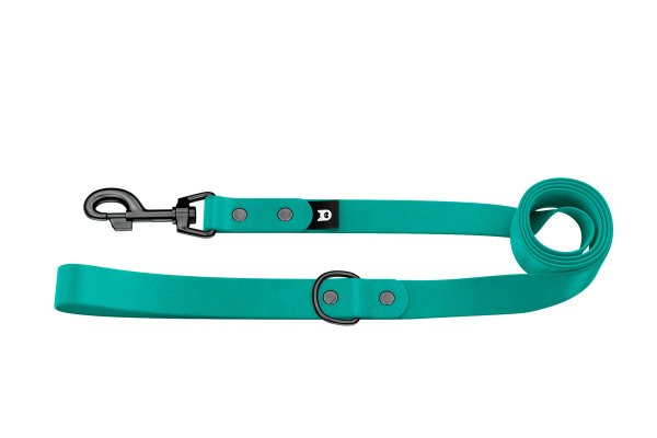 Dog Leash Basic: Pastel green with Black components