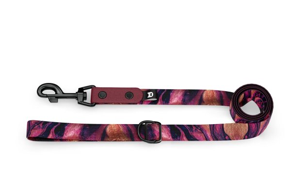 Adjustable Dog Leash City Burgundy