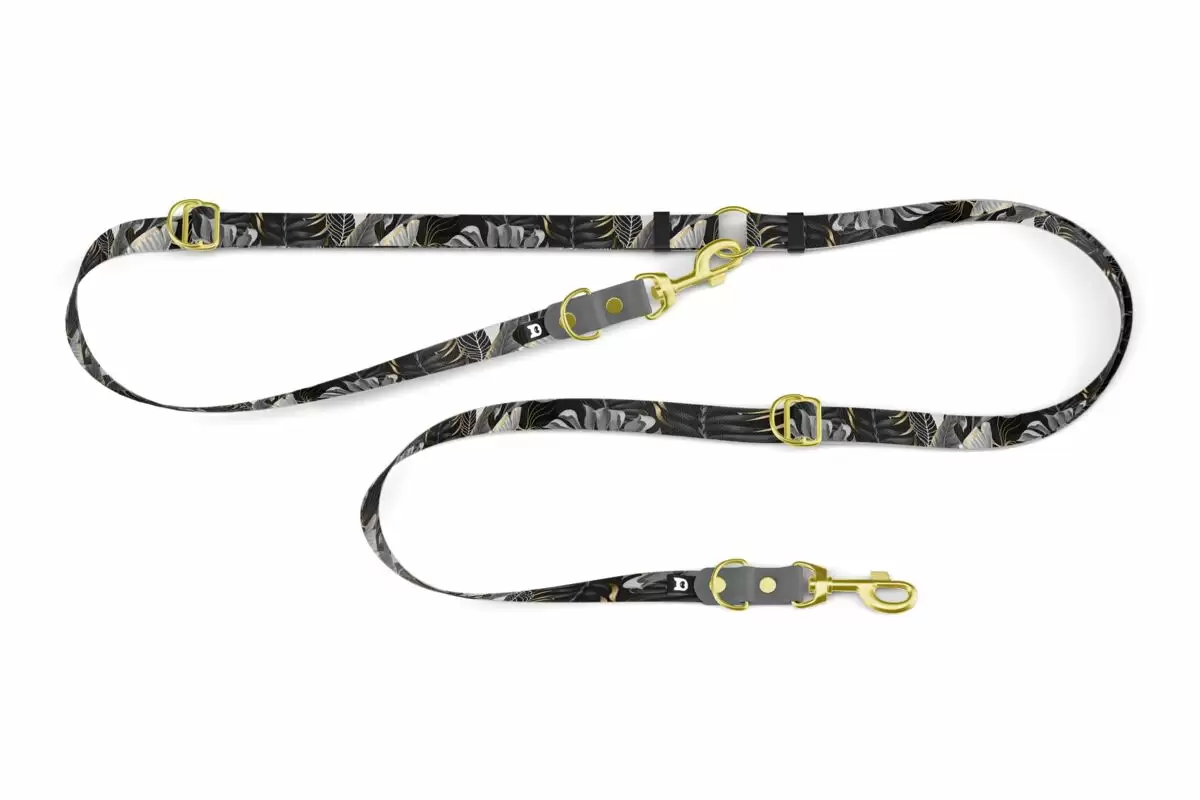 8-in-1 hands free dog leash Cross Onyx