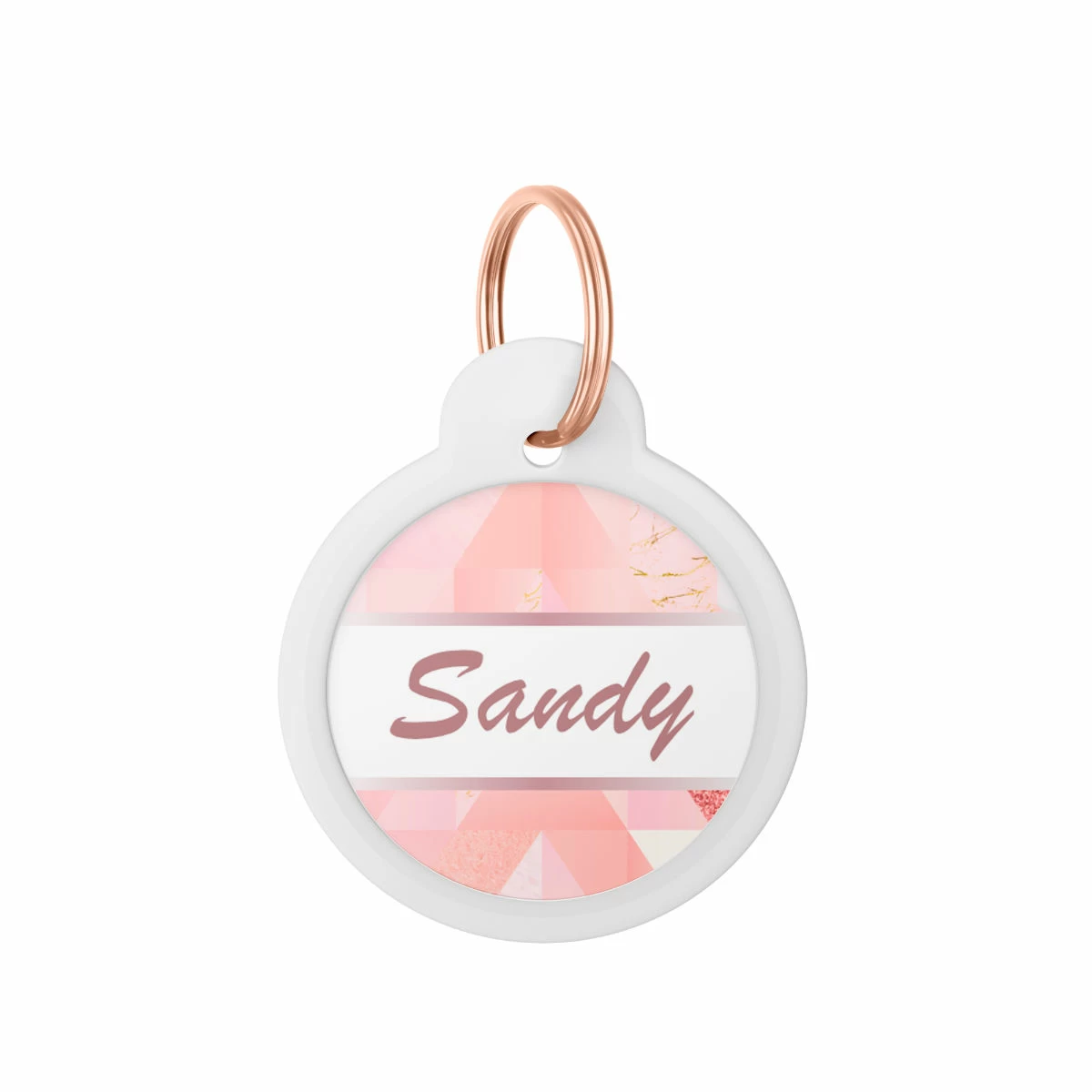 Dog ID tag Collection Pink Marble - Photo 2