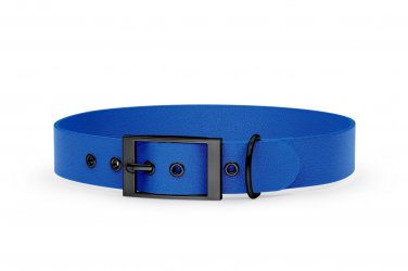 Dog Collar Adventure: Blue with Black