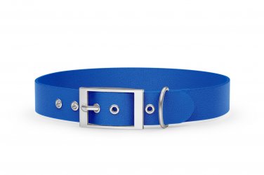 Dog Collar Adventure: Blue with Silver