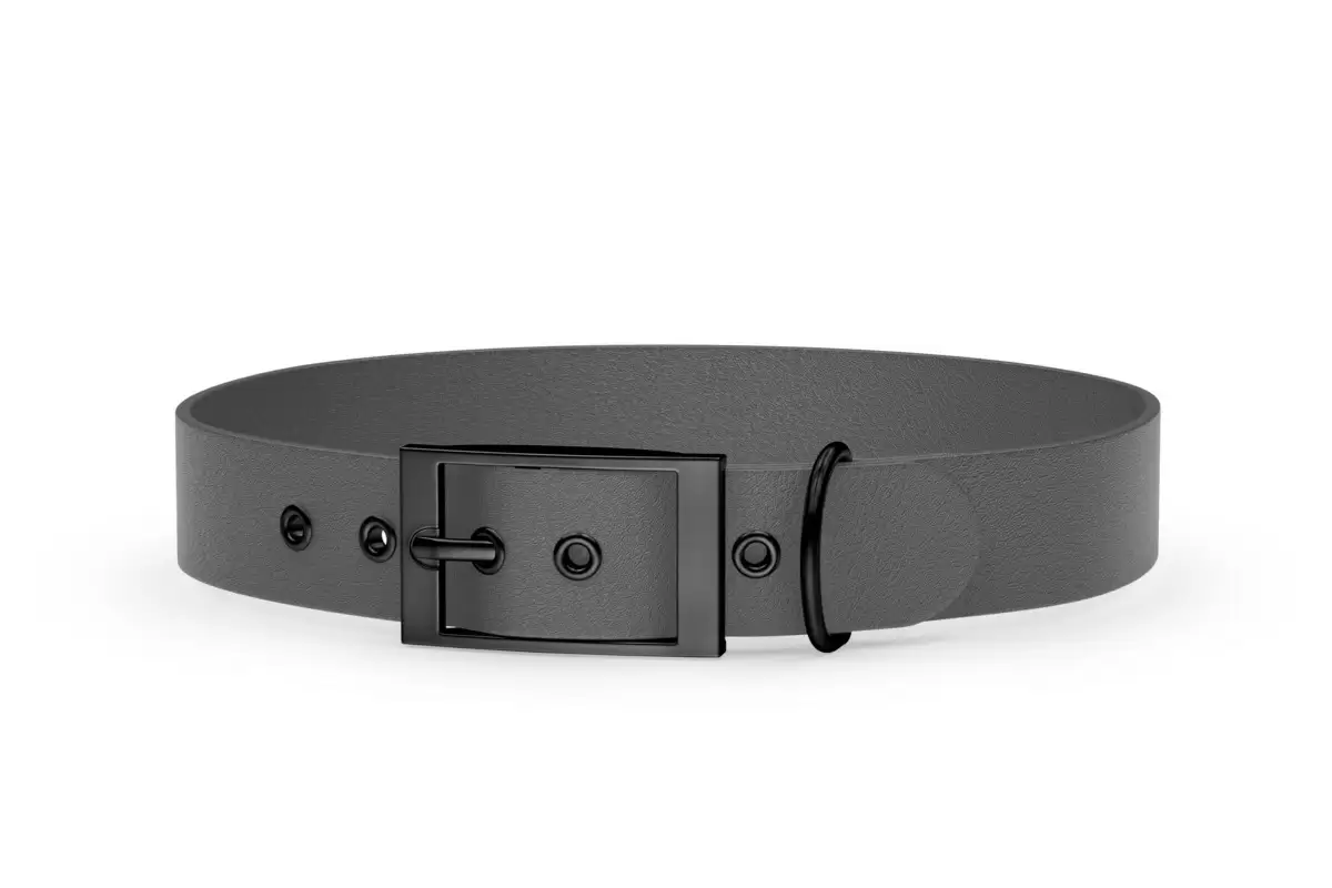 Dog Collar Adventure: Gray with Black