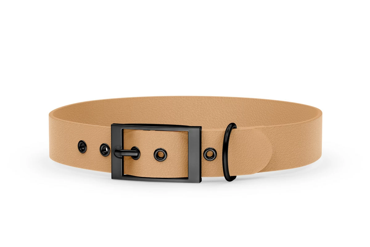 Dog Collar Adventure: Light brown with Black