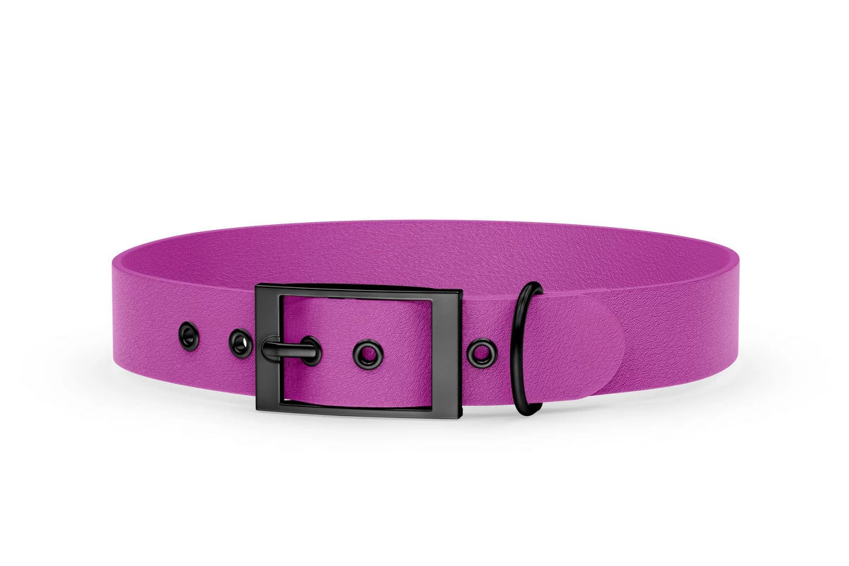 Dog Collar Adventure: Light purple with Black