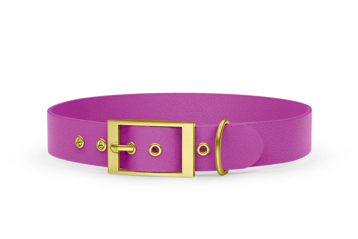 Dog Collar Adventure: Light purple with Gold