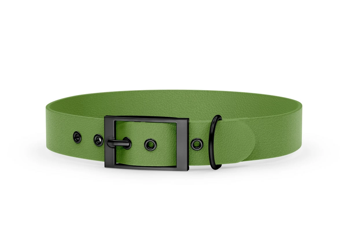 Dog Collar Adventure: Olive with Black