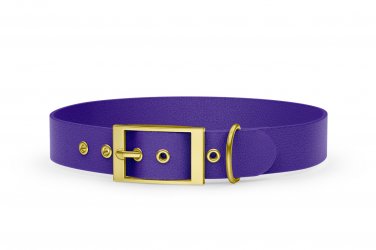 Dog Collar Adventure: Purple with Gold