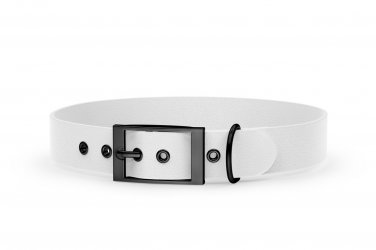 Dog Collar Adventure: White with Black