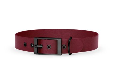 Dog collar Adventure Burgundy