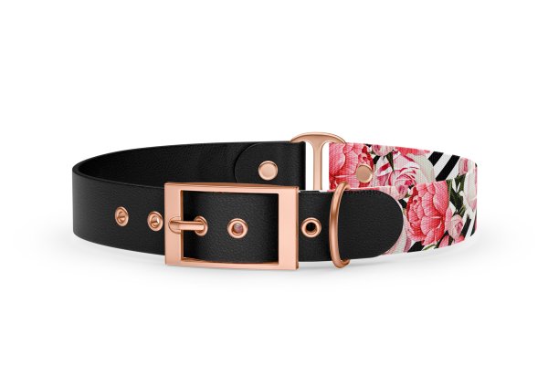 Dog collar Duo Collection Roses