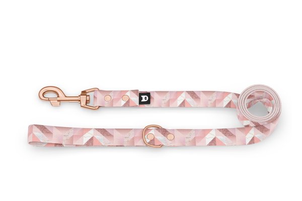 Dog leash Basic Collection Pink Marble