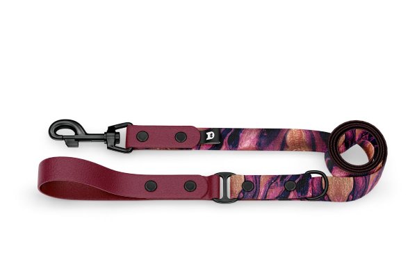 Dog leash Duo Collection Burgundy