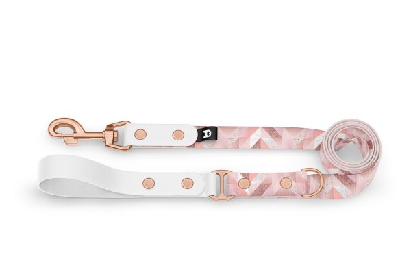 Dog leash Duo Collection Pink Marble