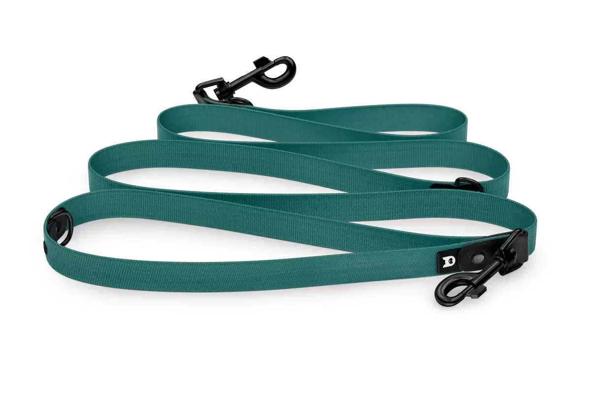Dog Leash Reduce: Black & Hunter green with Black components
