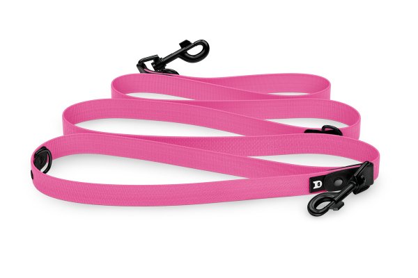 Dog Leash Reduce: Black & Neon pink with Black components