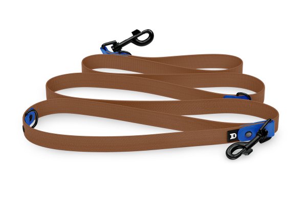 Dog Leash Reduce: Blue & Brown with Black components