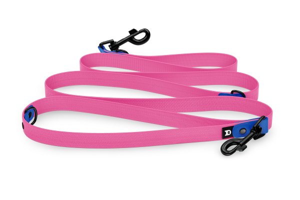 Dog Leash Reduce: Blue & Neon pink with Black components