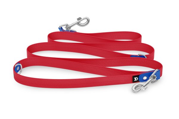 Dog Leash Reduce: Blue & Red with Silver components