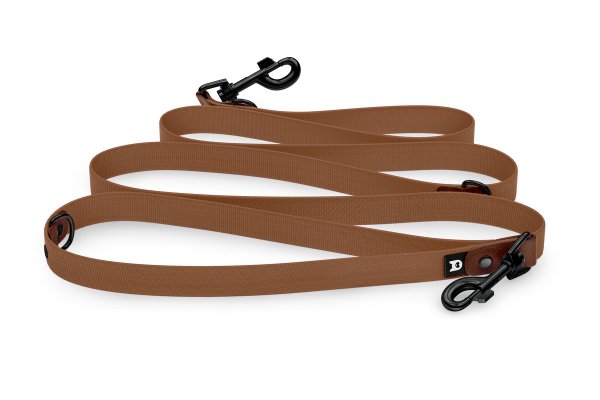 Dog Leash Reduce: Dark brown & Brown with Black components