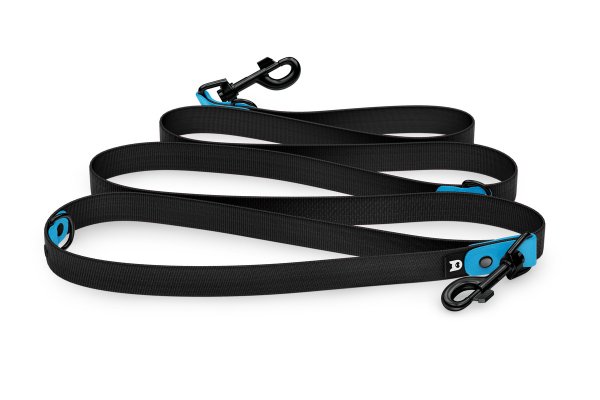 Dog Leash Reduce: Light blue & black with Black components