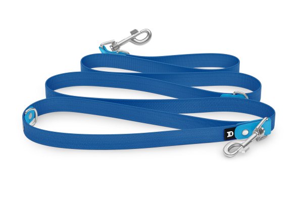 Dog Leash Reduce: Light blue & Blue with Silver components