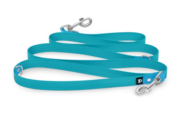 Dog Leash Reduce: Light blue & Pastel green with Silver components