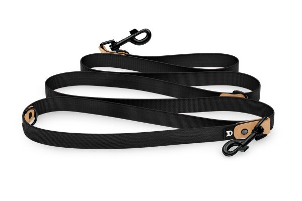 Dog Leash Reduce: Light brown & black with Black components