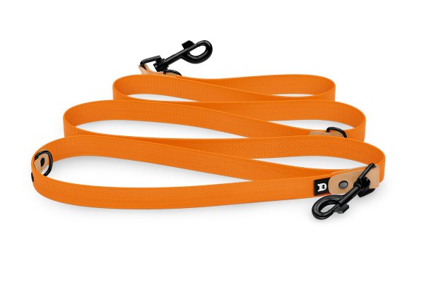 Dog Leash Reduce: Light brown & Orange with Black components