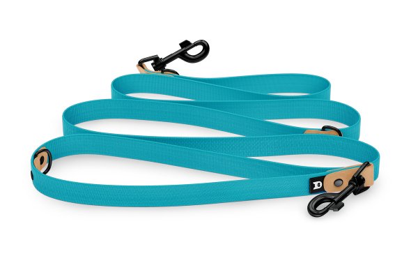 Dog Leash Reduce: Light brown & Pastel green with Black components
