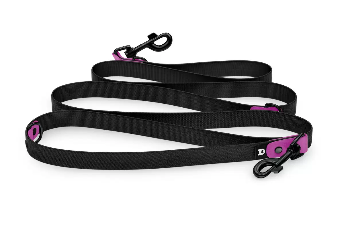 Dog Leash Reduce: Light purple & black with Black components