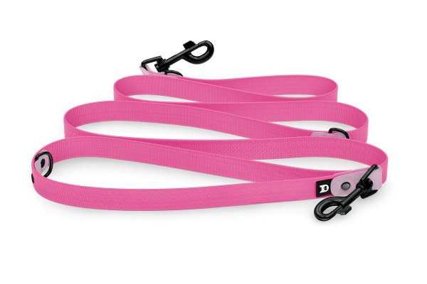 Dog Leash Reduce: Lilac & Neon pink with Black components