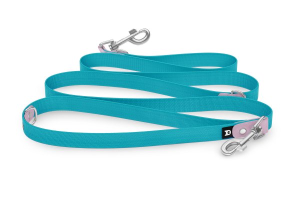 Dog Leash Reduce: Lilac & Pastel green with Silver components