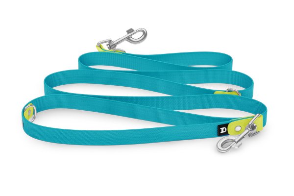 Dog Leash Reduce: Neon yellow & Pastel green with Silver components