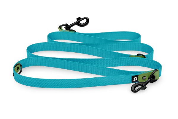 Dog Leash Reduce: Olive & Pastel green with Black components