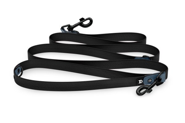 Dog Leash Reduce: Petrol & black with Black components