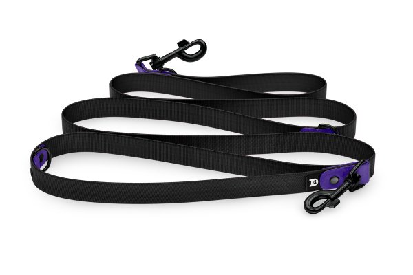 Dog Leash Reduce: Purple & black with Black components