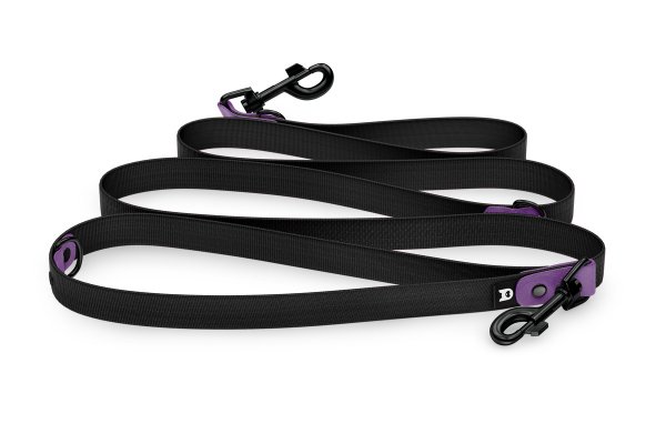 Dog Leash Reduce: Purpur & black with Black components