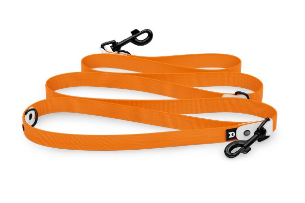 Dog Leash Reduce: White & Orange with Black components