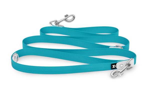 Dog Leash Reduce: White & Pastel green with Silver components