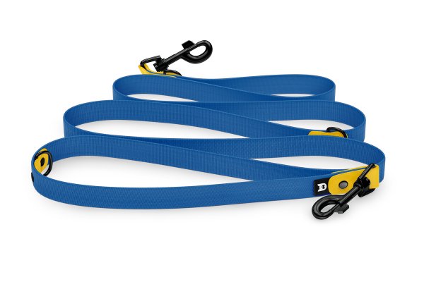 Dog Leash Reduce: Yellow & Blue with Black components