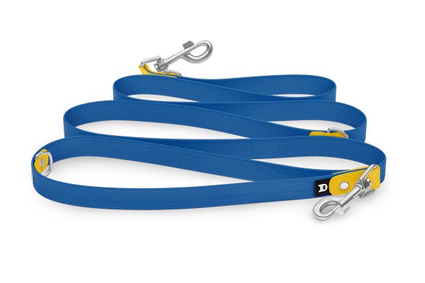 Dog Leash Reduce: Yellow & Blue with Silver components