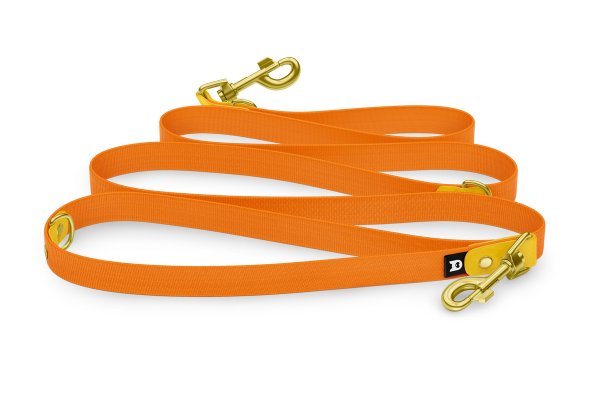 Dog Leash Reduce: Yellow & Orange with Gold components