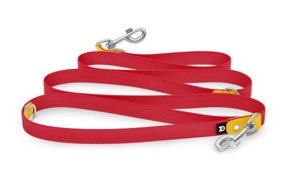 Dog Leash Reduce: Yellow & Red with Silver components